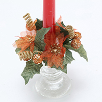 1 LACE POINSETTIA CANDLE RING
