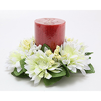 3 GERBERA CANDLE RING